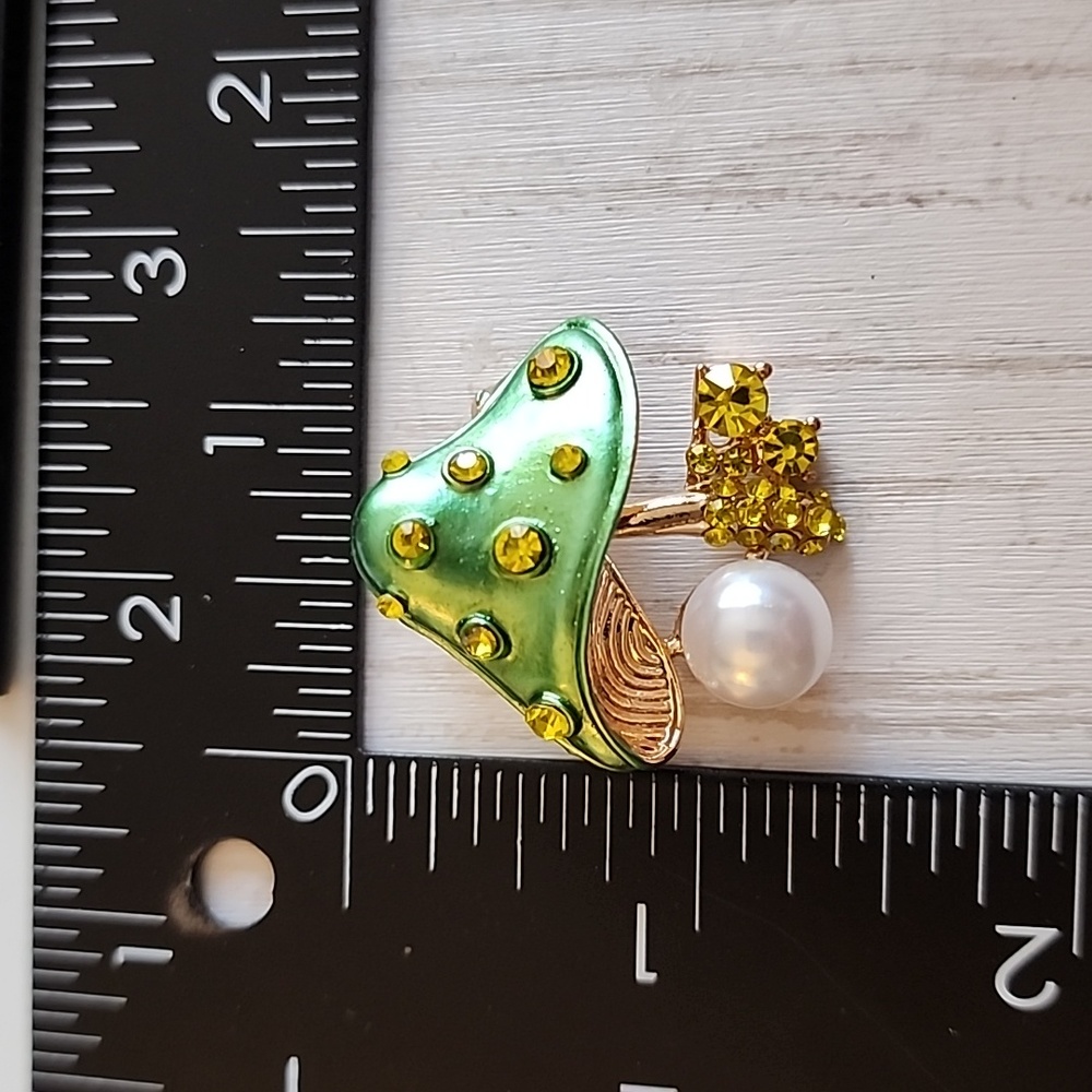 Brooch FAIRY Garden Brooch/Necklace Combo Simulated Pearl Bright Enamel  Colors - Picture 3 of 7